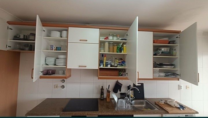 Vendo cozinha com pedra, exaustor e lava louça