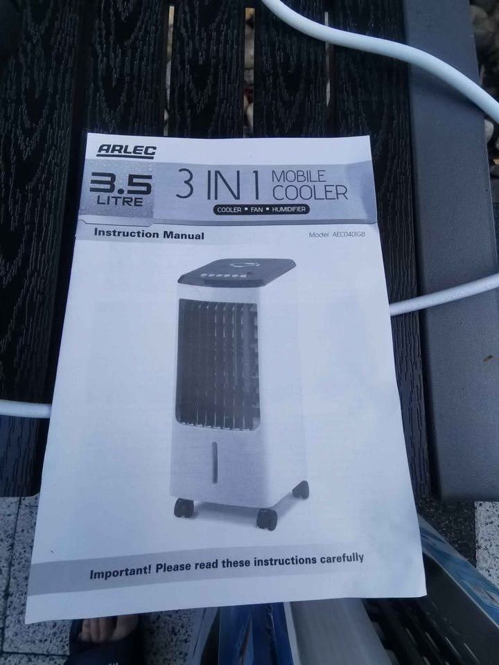 Arlec AEC0401GB Wentylator Schładzacz Powietrza Klimator