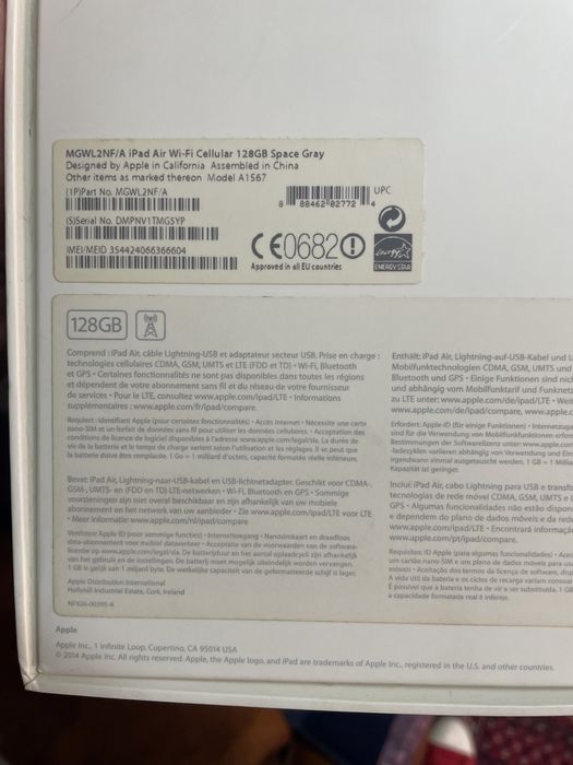 Caixa para ipad air