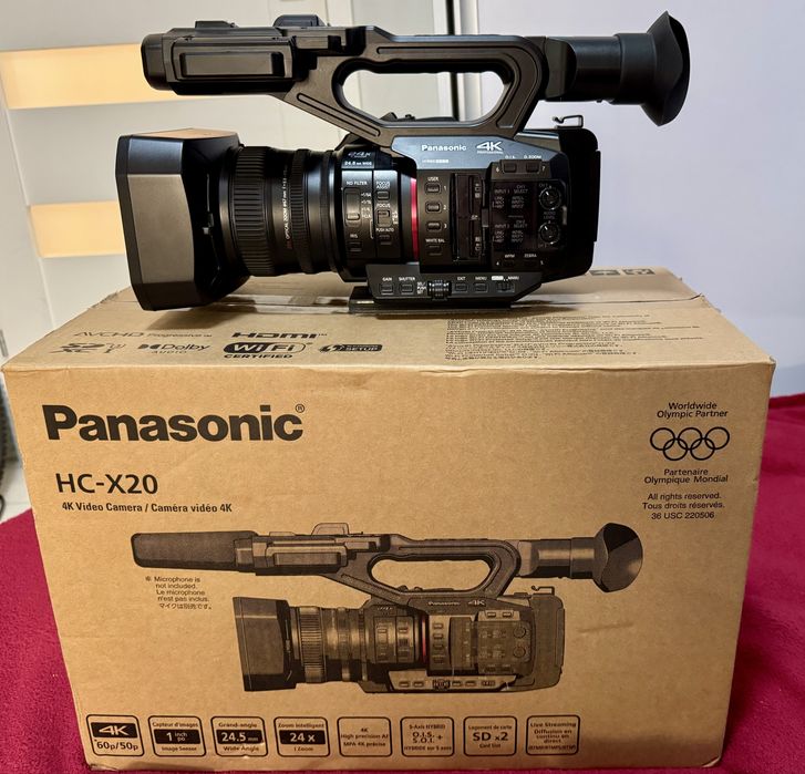 Profesionalna Kamera 4K Panasonic HC-X20E Gwarancja! Gratis Bateria!