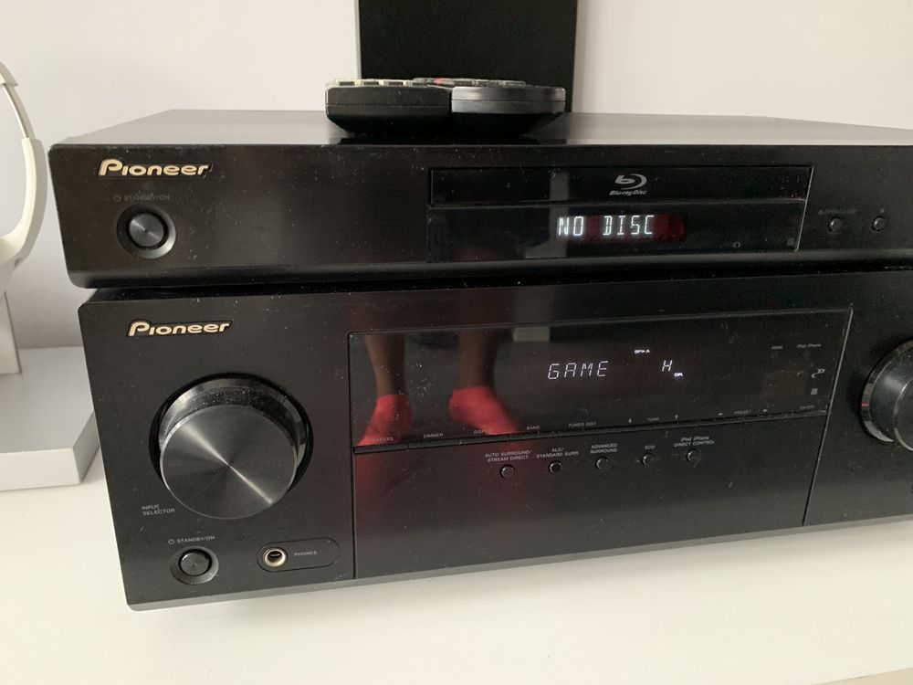 Amplituner Pioneer VSX-323 Plus DVD Pioneer BDP-160/GW/Piloty!