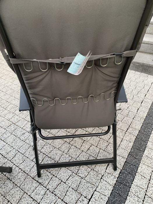 Krzesła metalowe ogrodowe z poduszkami nowe 2szt