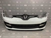Бампер передній білий в зборі Renault Megane 3 2014-2016 р OV369