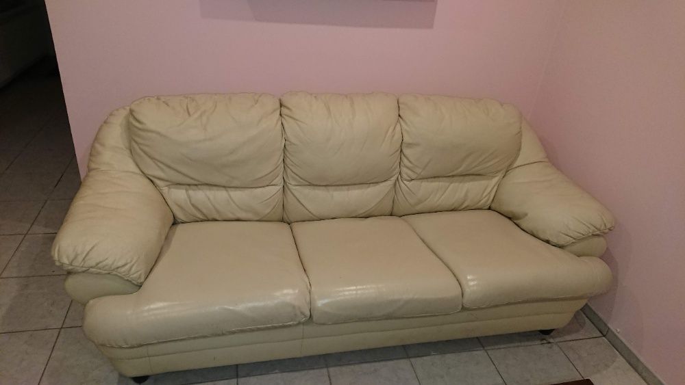 komplet skórzany 3 + 1 + 1 skóra