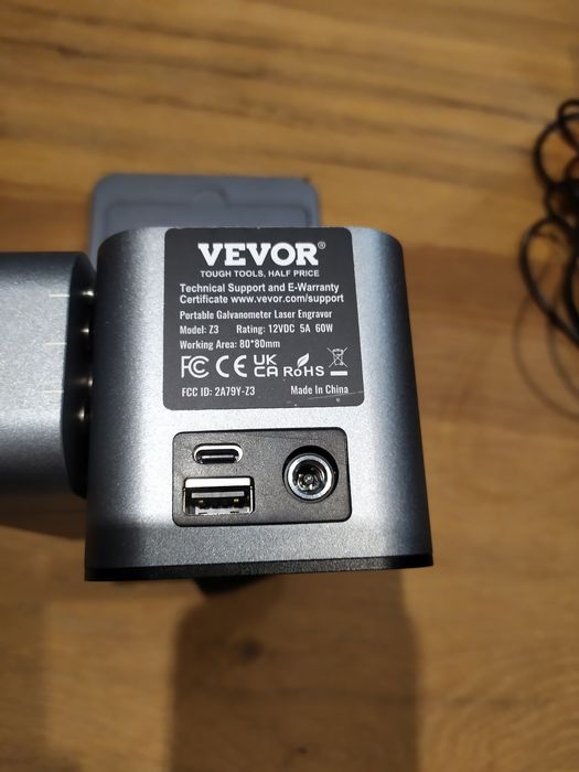 Grawerka laserowa VEVOR Z3, 600mm/s, 5W
