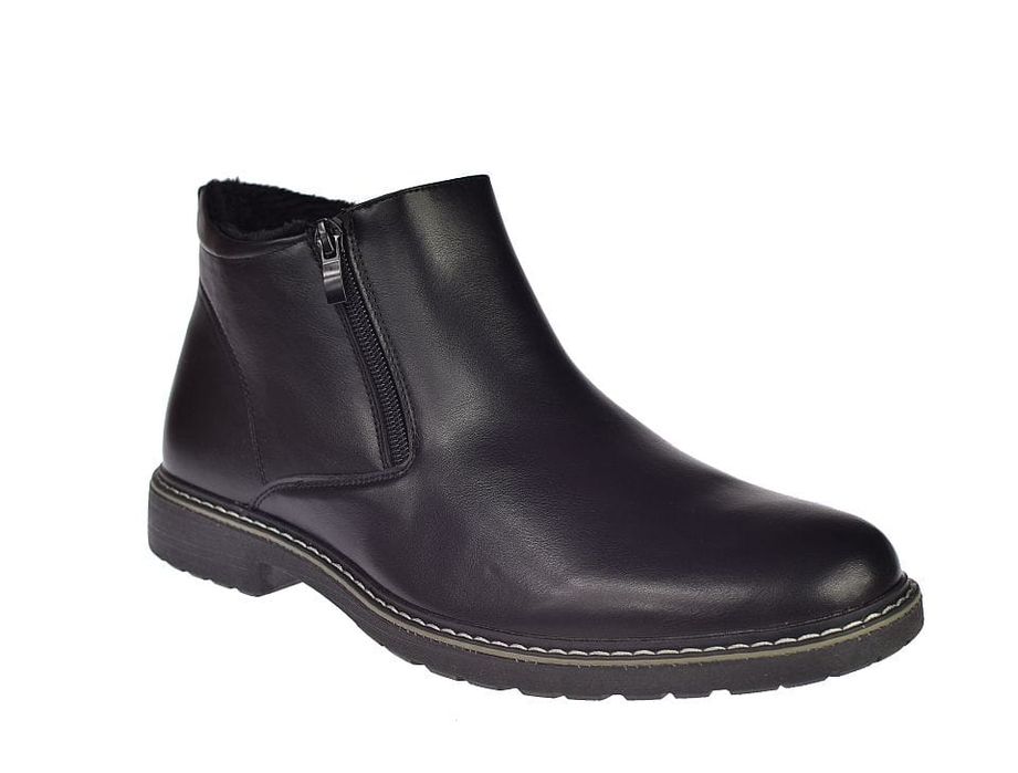 Buty męskie ocieplane botki na suwak sztyblety B-4-0707 rozm. 43