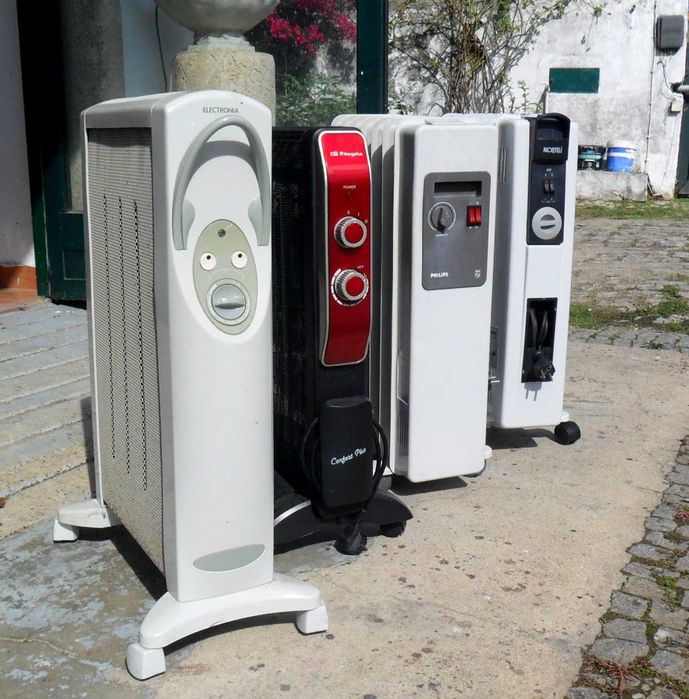 Aquecedores a óleo e eléctricos