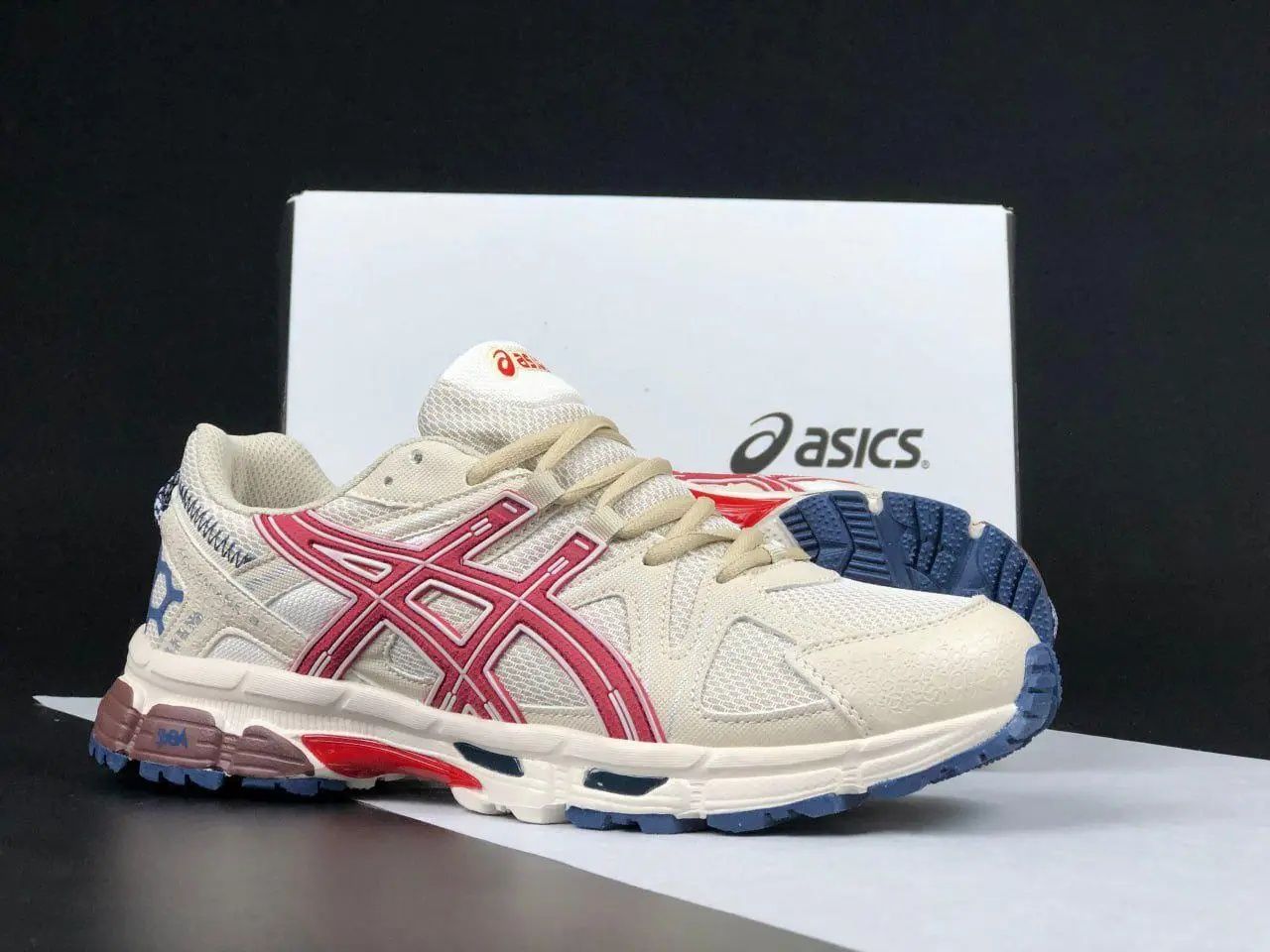 Кросівки чоловічі Asics Gel-Kahana 8 Beige Red Blue розмір36-45