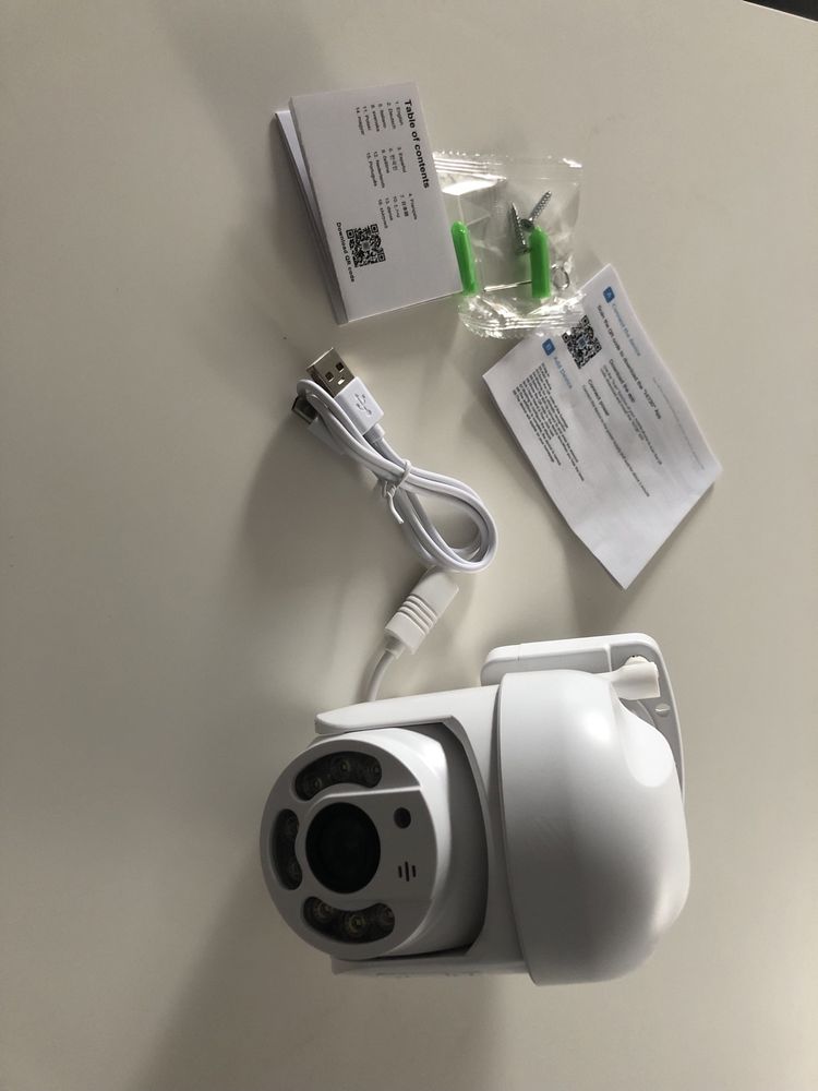 Obrotowa zewnętrzna kamera WiFi IP66 monitorowanie dzień i noc