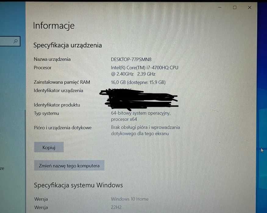 Laptop ASUS N56JR | i7-4700HQ | 16 GB RAM | GTX 760M | HDD 750 GB