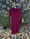 Sukienka/dress golf bordo/red/czerwony prążek Sugarfree S/M