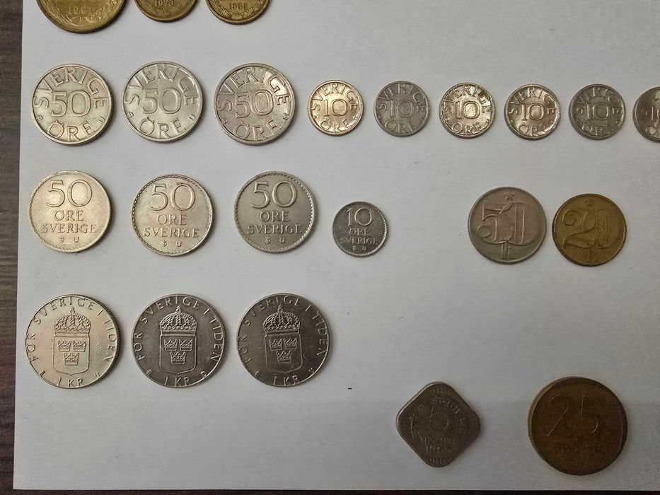 Zestaw 56 monet ZSRR/RFN/Szwecja/Francja/Polska/Czechy/Hiszpania/Indie