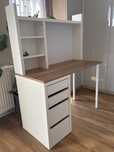 Biurko ikea micke plus nadstawka marki gratis