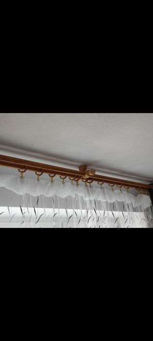 Karnisz drewniany, podwójny 1,6m 2m 2,5m 3m