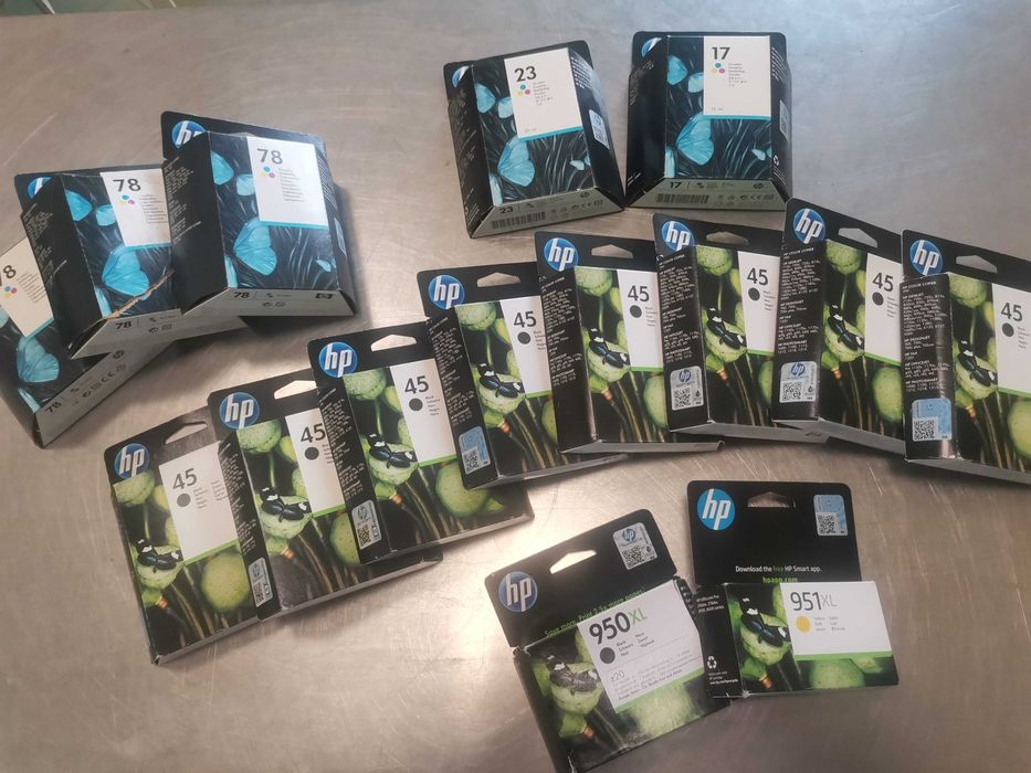 Tinteiro HP 45 / 78 / 23 / 17 / 950xl Preto / 951xl Amarelo Originais