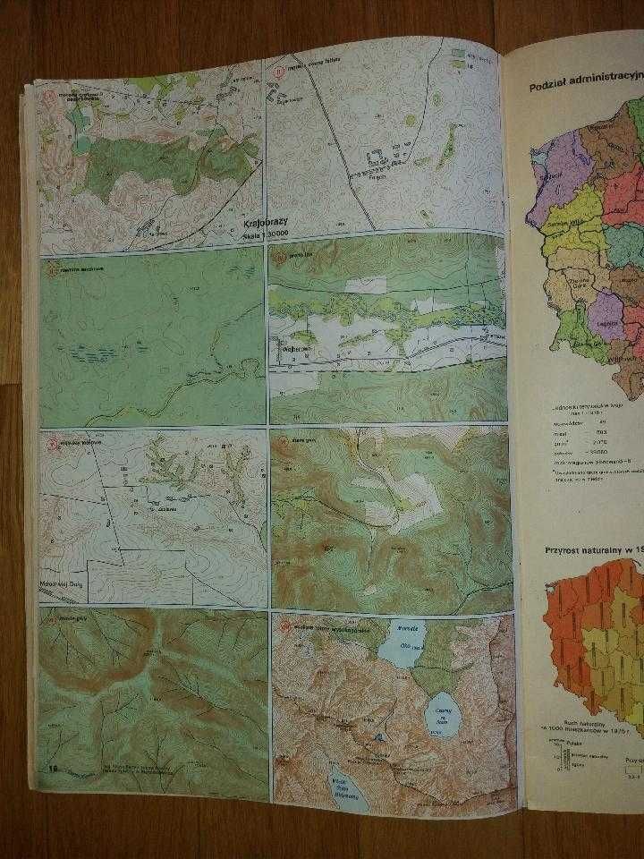 2 atlasy geograficzne - atlas świata 1996 i Polska z 1978