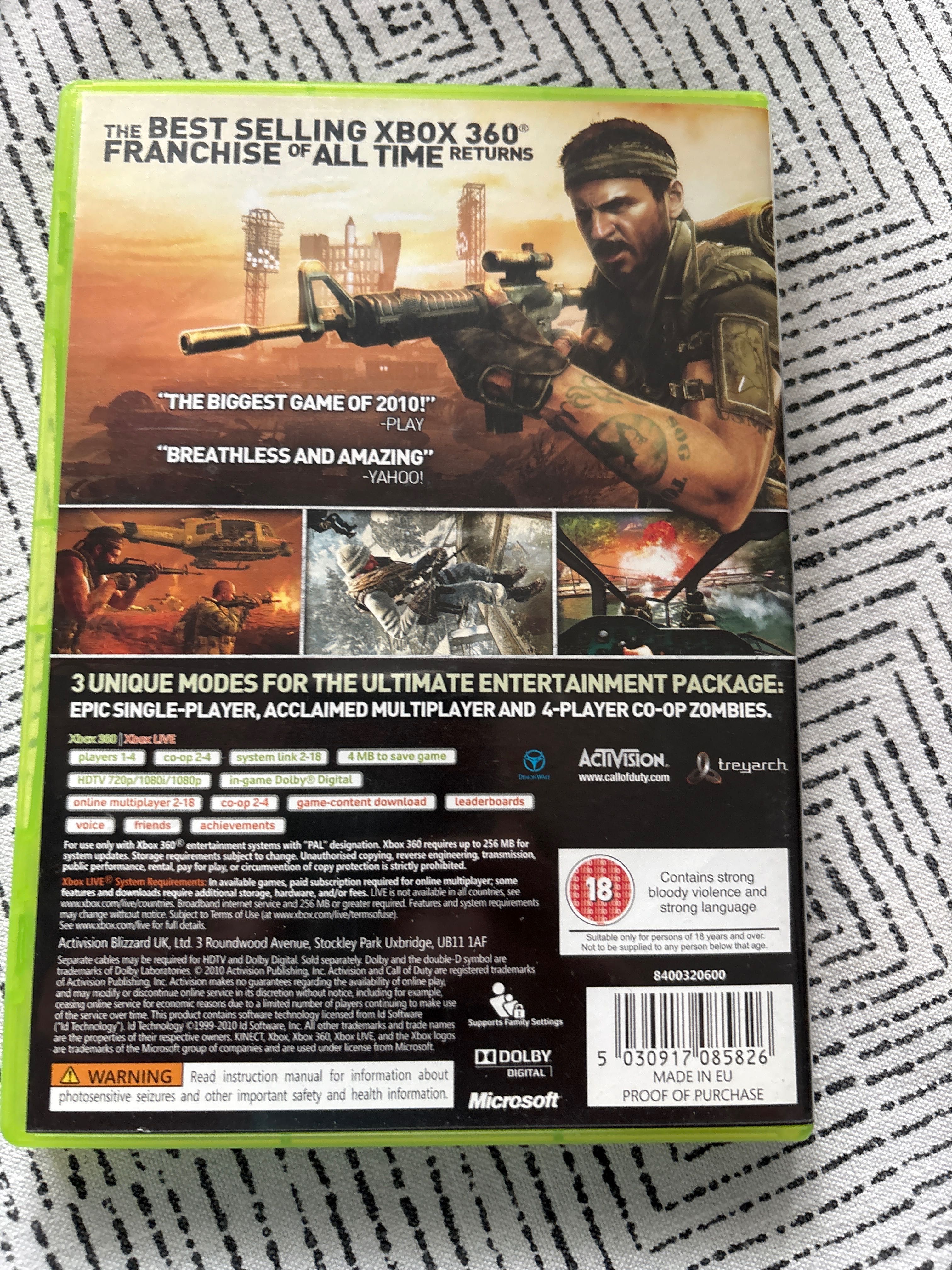 Call of Duty Black Ops 1 XBOX 360 One Series S/X