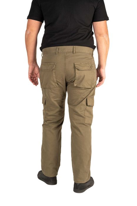 Calças "Cargo" em algodão de alta qualidade