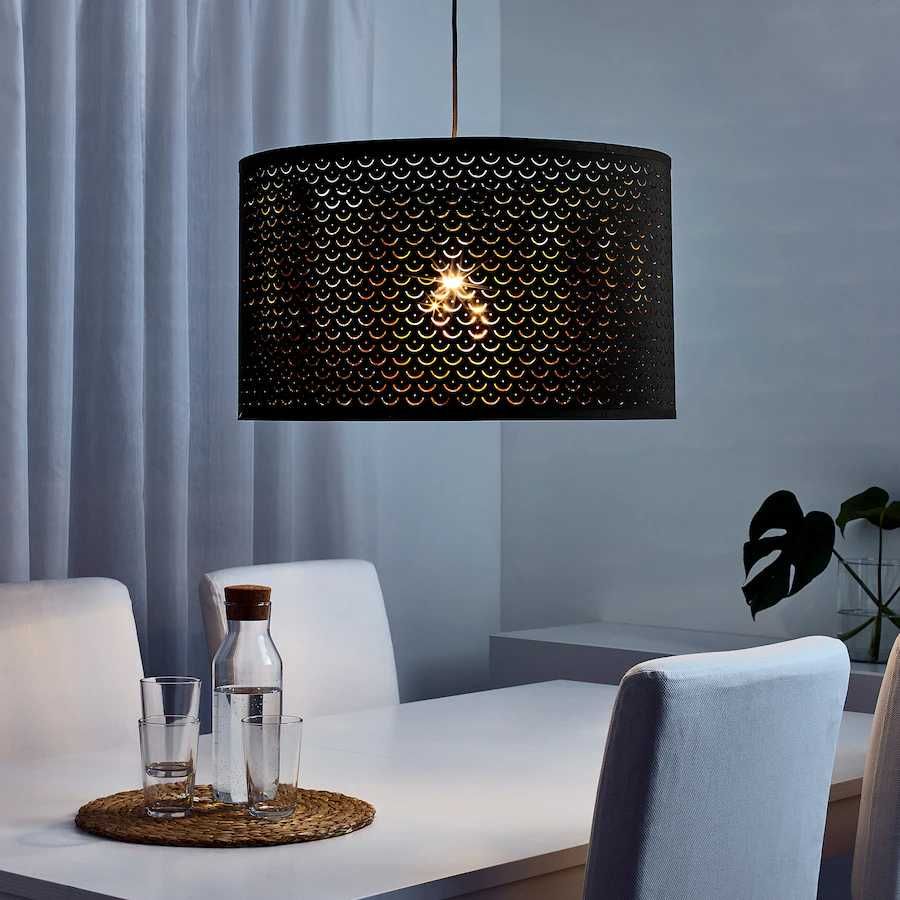 NYMÖ klosz czarno- złoty Ikea, 59 cm-jak nowy