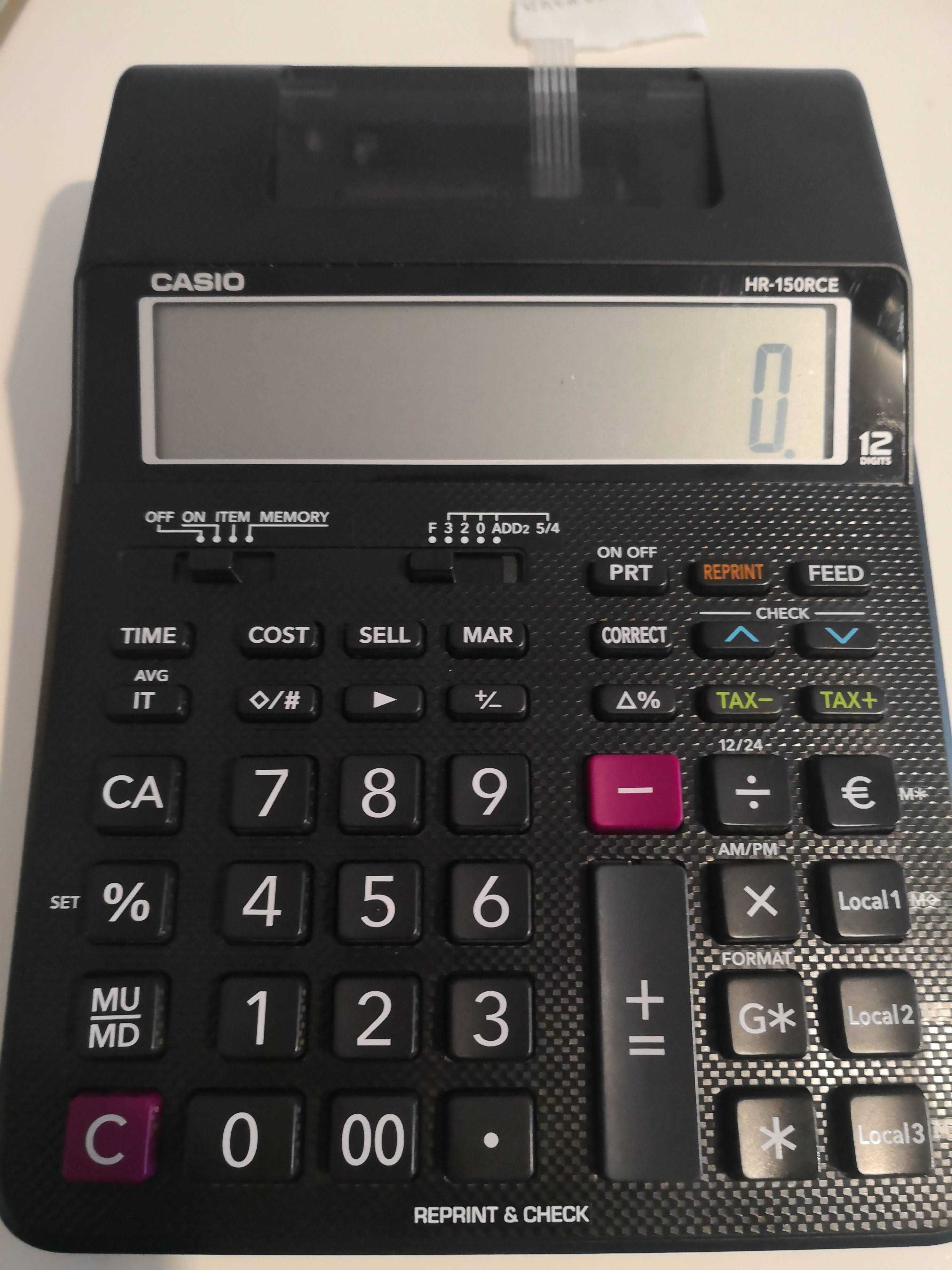 Casio HR-150 RCE kalkulator stacjonarny drukujący