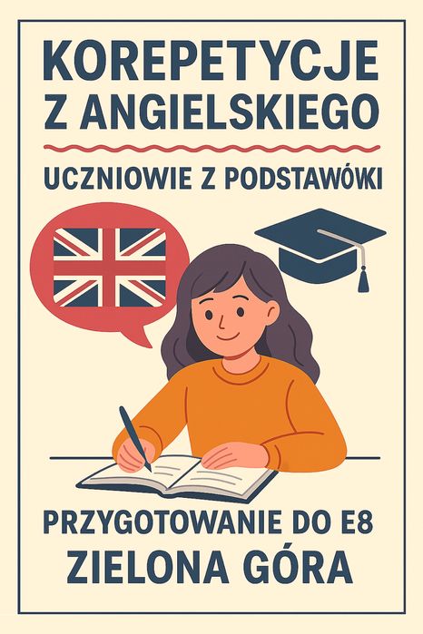 Korepetycje z angielskiego – Zielona Góra / online | 50 zł/h