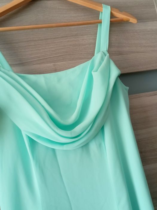 lniana sukienka bez rękawów vintage retro 90s