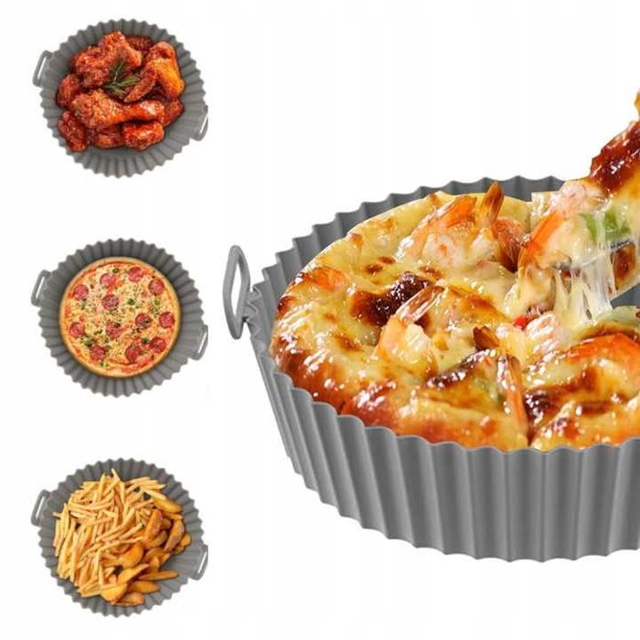 FOREMKA Silikonowa Wkład AIR FRYER Frytkownica BEZTŁUSZCZOWA 16-20cm.