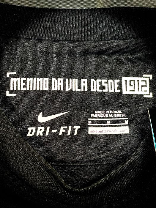 (M) Retro Czarna T-shirt #11 Neymar JR Santos Koszulka Sezonu 2011-12