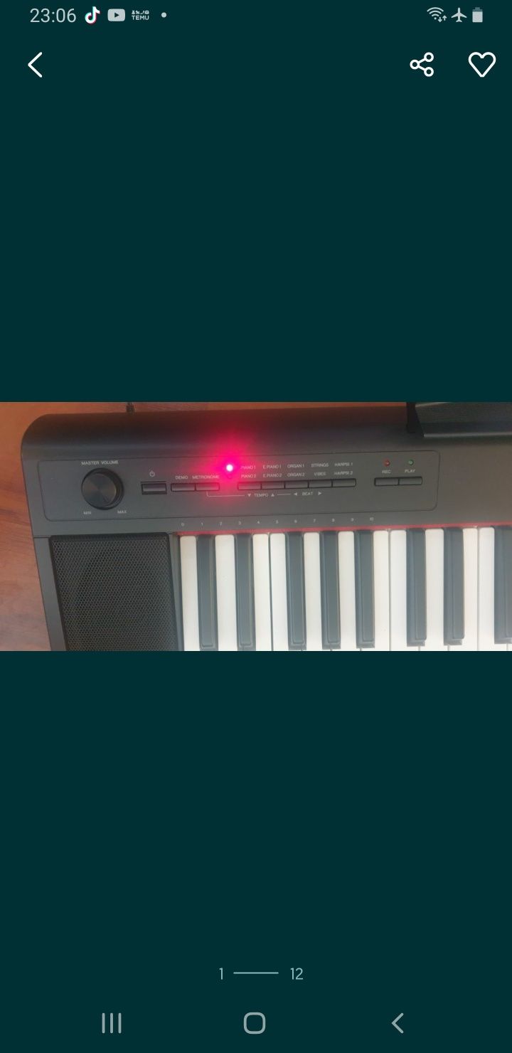 -33% Yamaha pianino cyfrowe bdb 61 kla keyboard  dynamiczna   USB