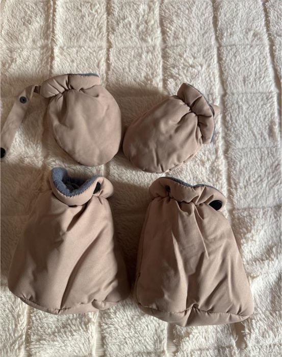 Зручний та теплий зимовий комбінезон 74/80 см