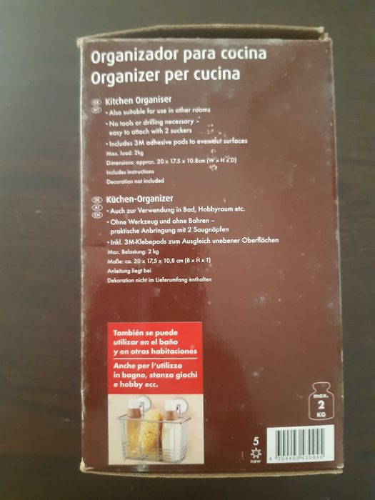 Porta temperos com ventosas novo em caixa