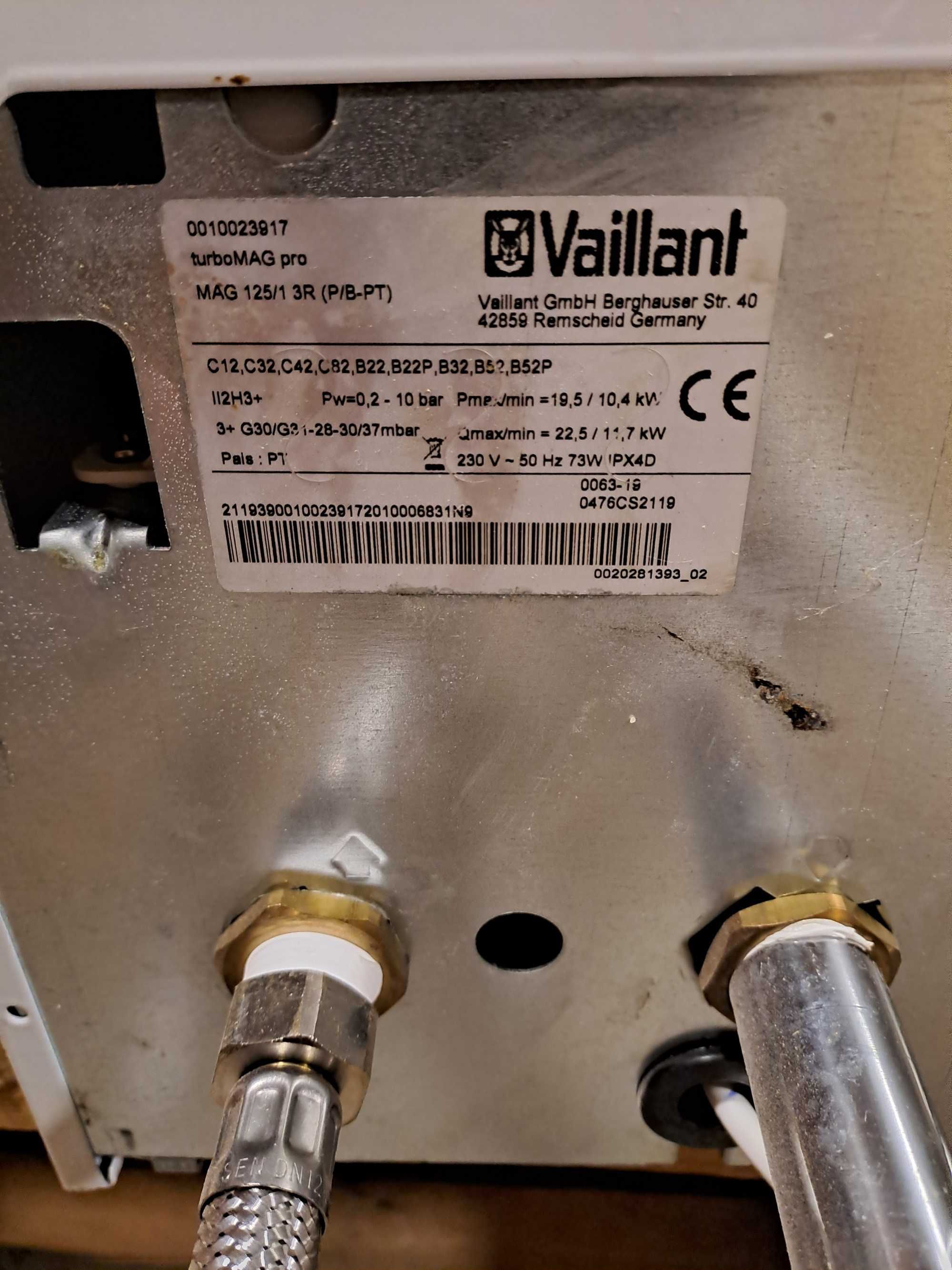 Esquentador Vaillant Ventilado Gás Butano/ Propano