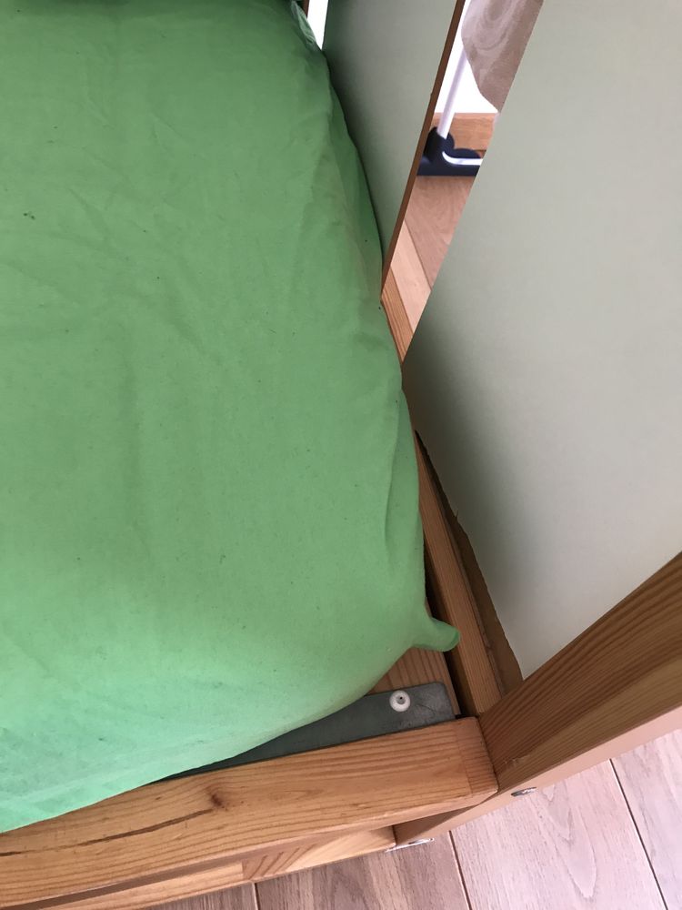 Ikea kura dwustronne łóżko 90x200 piętrowe