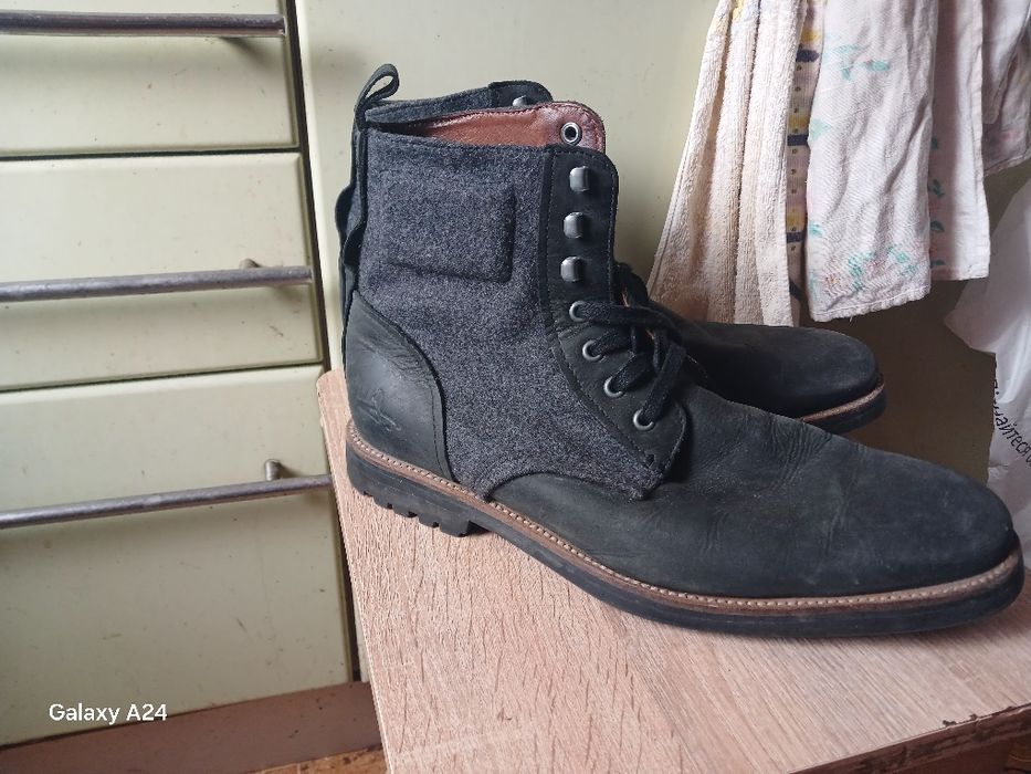 Мужские ботинки кожа