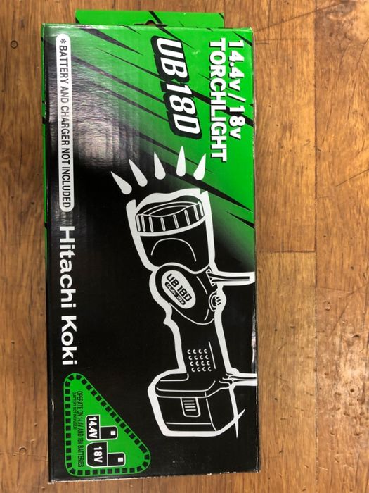 latarka, lampa akumulatorowa HITACHI UB14-18D, żarówka 14,4V-18V x 2
