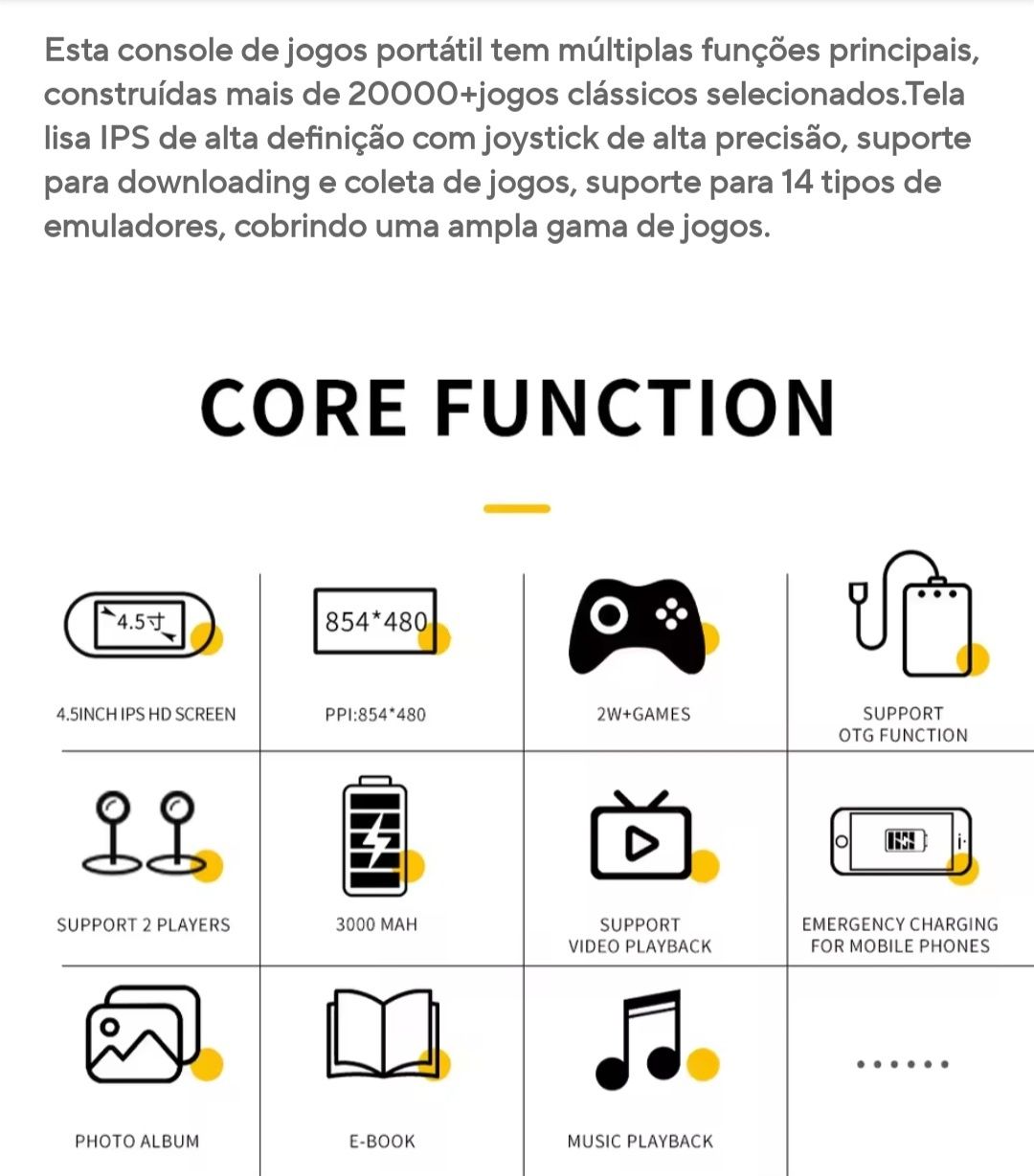 Jogo Portátil SF300 com + de 20.000 jogos