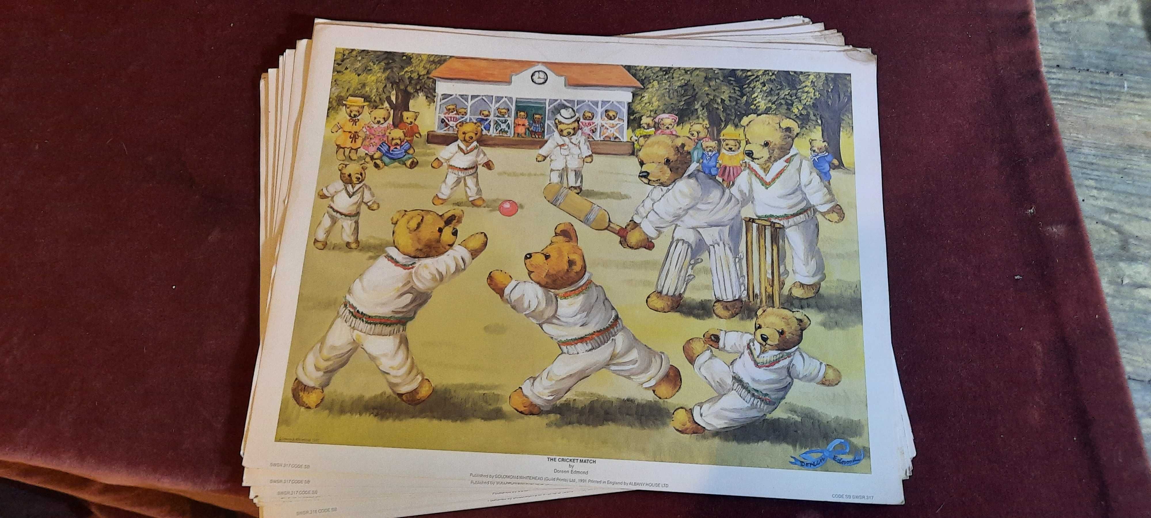 teddy bear prints de Doreen Edmond, 1991