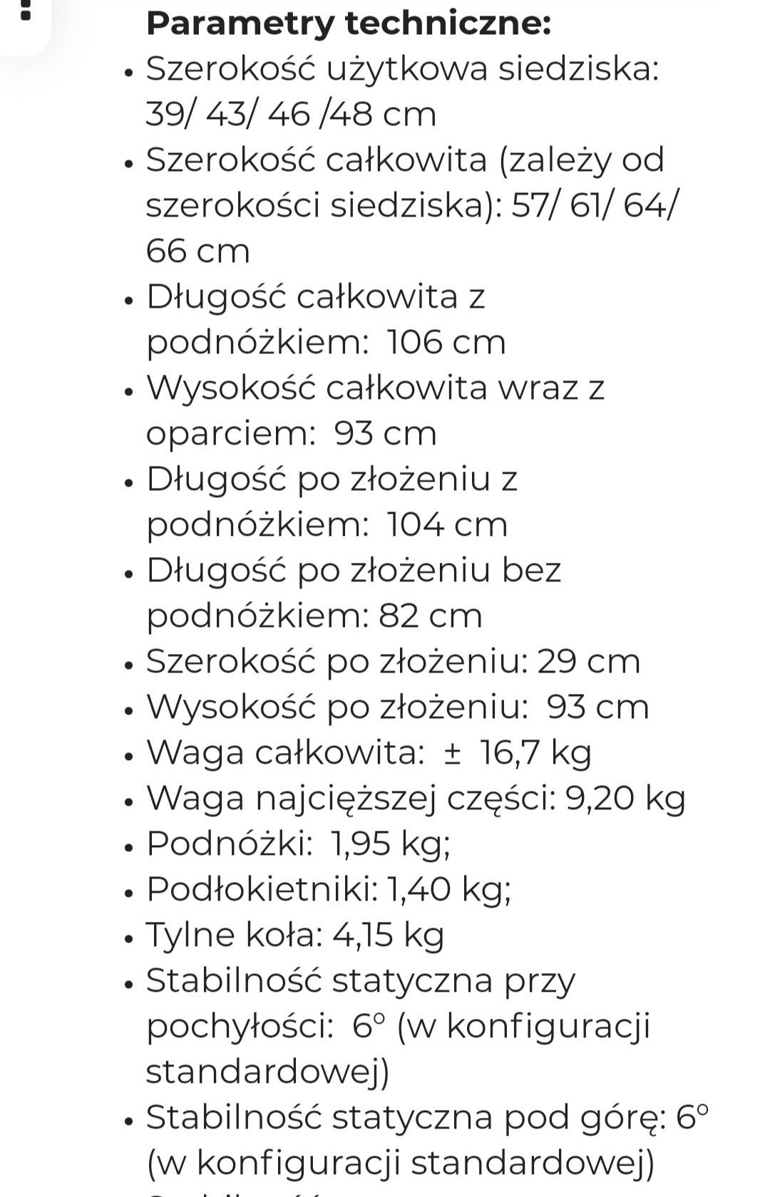 Wózek inwalidzki