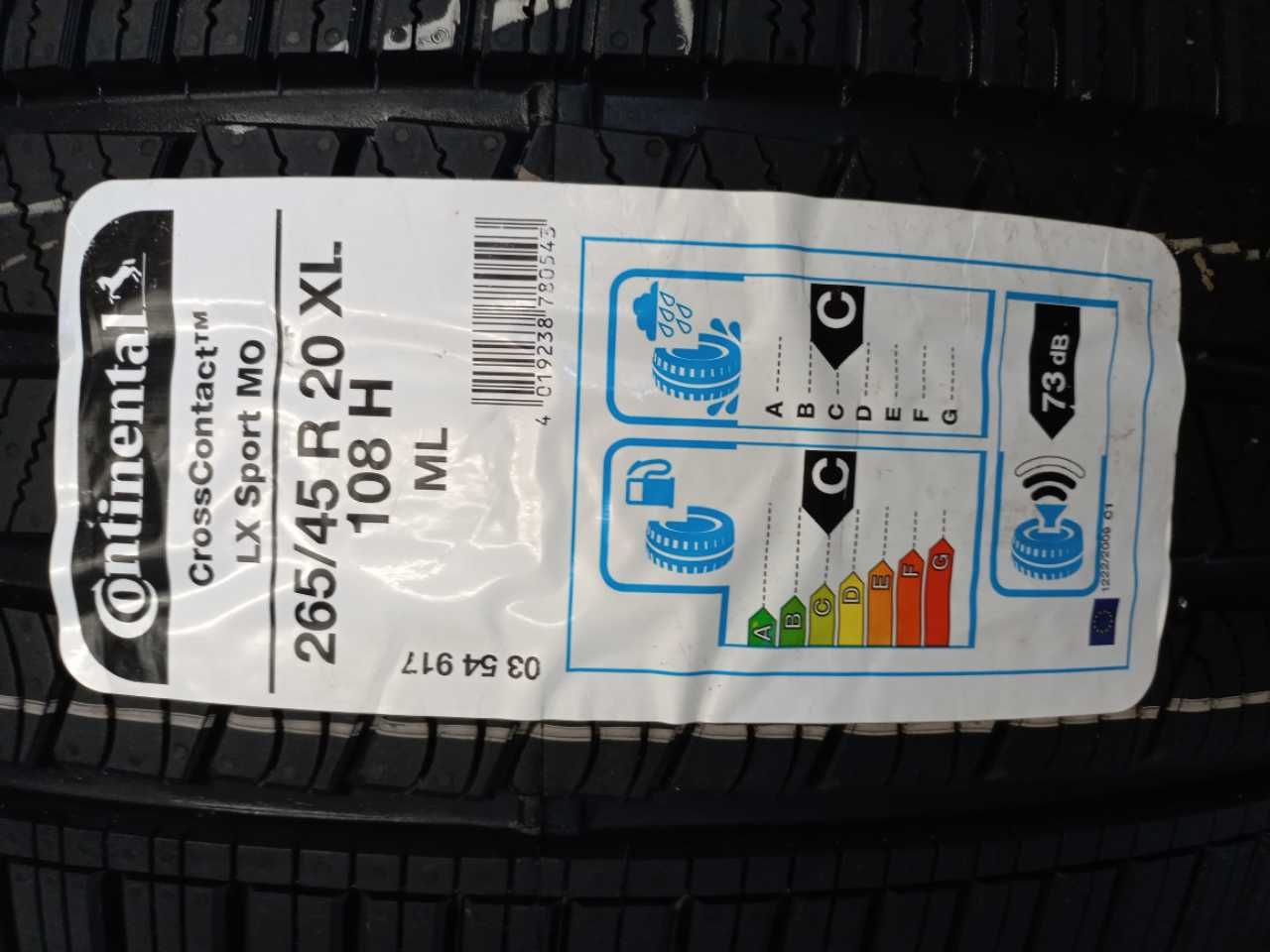 Opony letnie 265/45R20 108H MO Continental ContiCrossContact LX Sport.