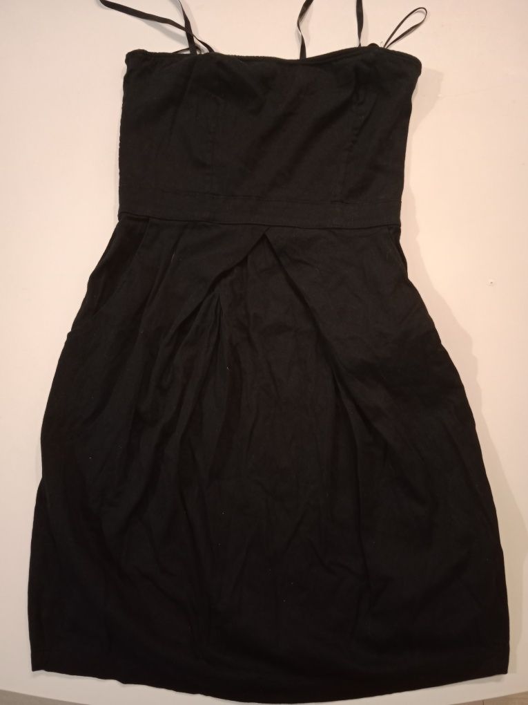 Czarna sukienka Stradivarius XS 34 small mini krótka Andrzejki Sylwest