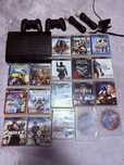 PlayStation 3 Super Slim 500GB + 2 pady + Move + 19 gier – cały zestaw