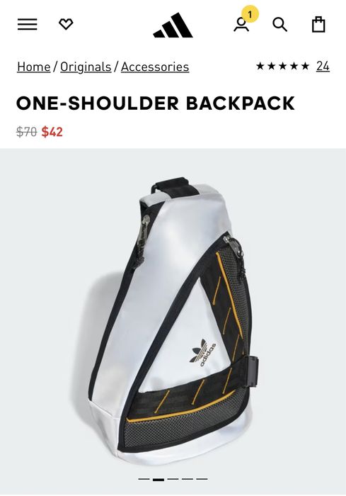 Крутий , незвичної форми рюкзак , оригінал Adidas