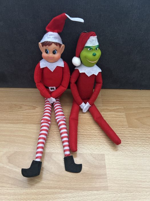 Elf on the shelf psotnik boże narodzenie grinch chłopiec dziewczynka