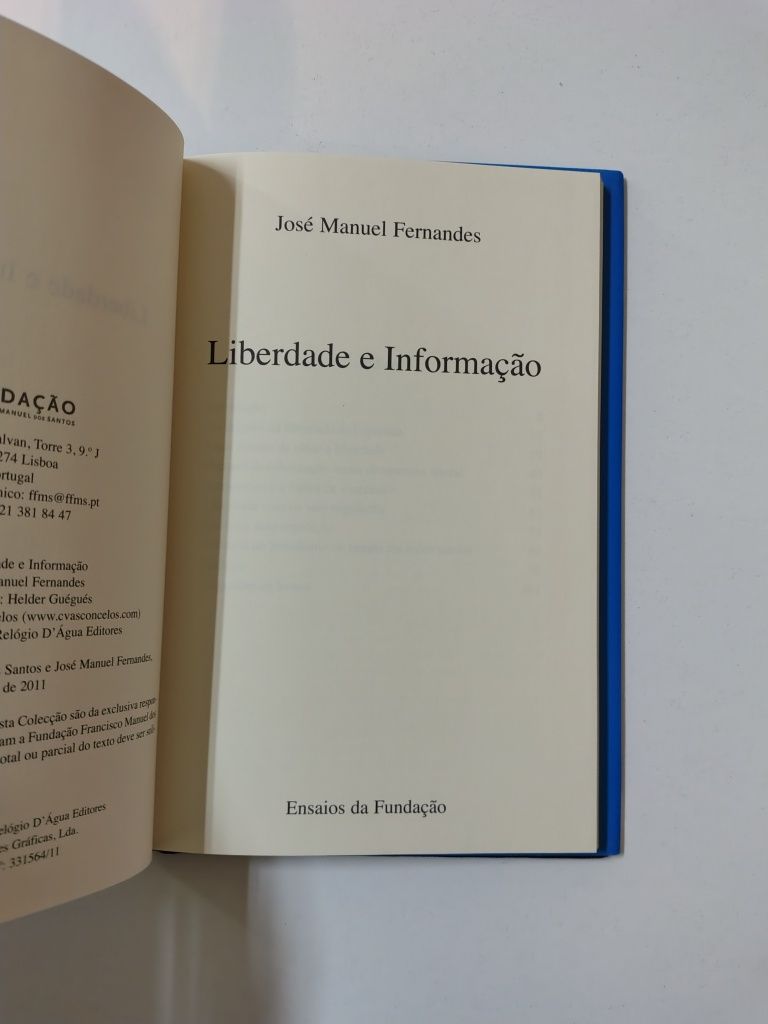 Liberdade e Informação, de José Manuel Fernandes