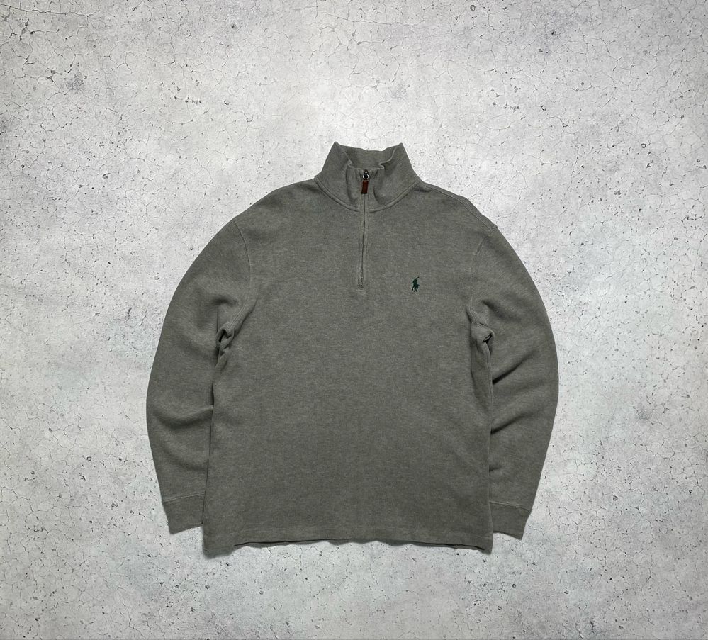 Мужская Кофта Свитер 1/4 Зип Polo Ralph Lauren M Размер Old Money