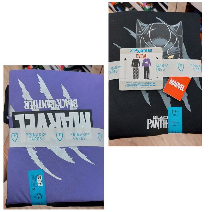 Дитячі піжамки Primark.  пижамы на мальчиков Марвел,Marvel. Набір 2шт