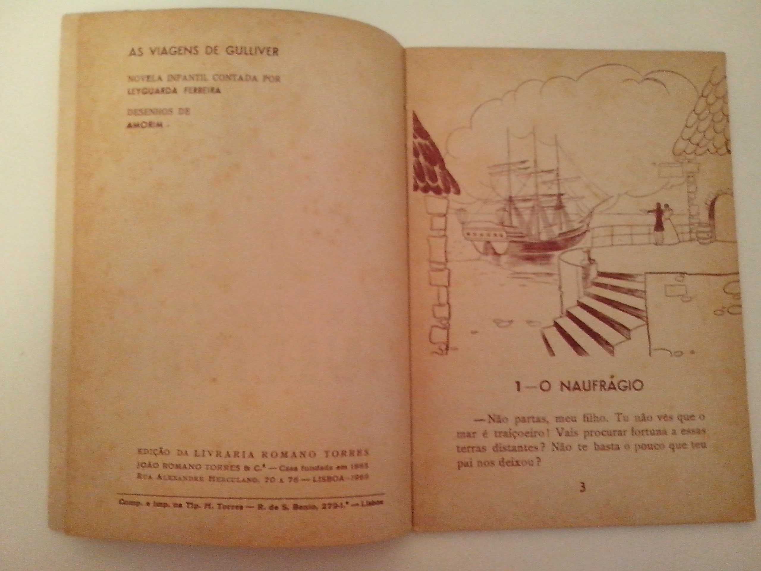 Livro "As viagens de Gulliver"