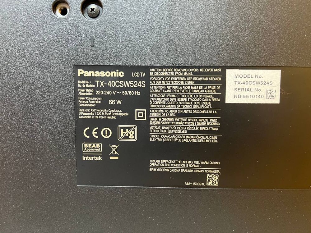 Телевізор Panasonic TX-40CSW524S LED Full HD Wi-Fi Smart