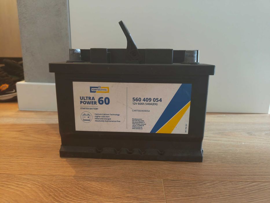 Akumulator Cartechnic ULTRA POWER 60 (12V 60Ah 540A) praktycznie nowy