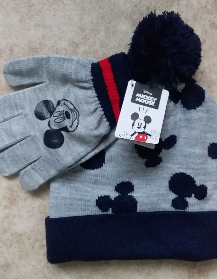 Набір Mickey Mouse шапка та рукавички